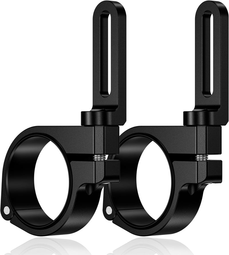 VAZESWIN 2PCS UTV Light Bar Mounts, Sturdy Aluminium Alloy LED Light Mounting Brackets, 360° Rotating Adjustable UTV Roll Bar Clamps Fit on 1.5" / 1.75" / 1.85" / 2" / 2.1" Roll Cages - Image 1